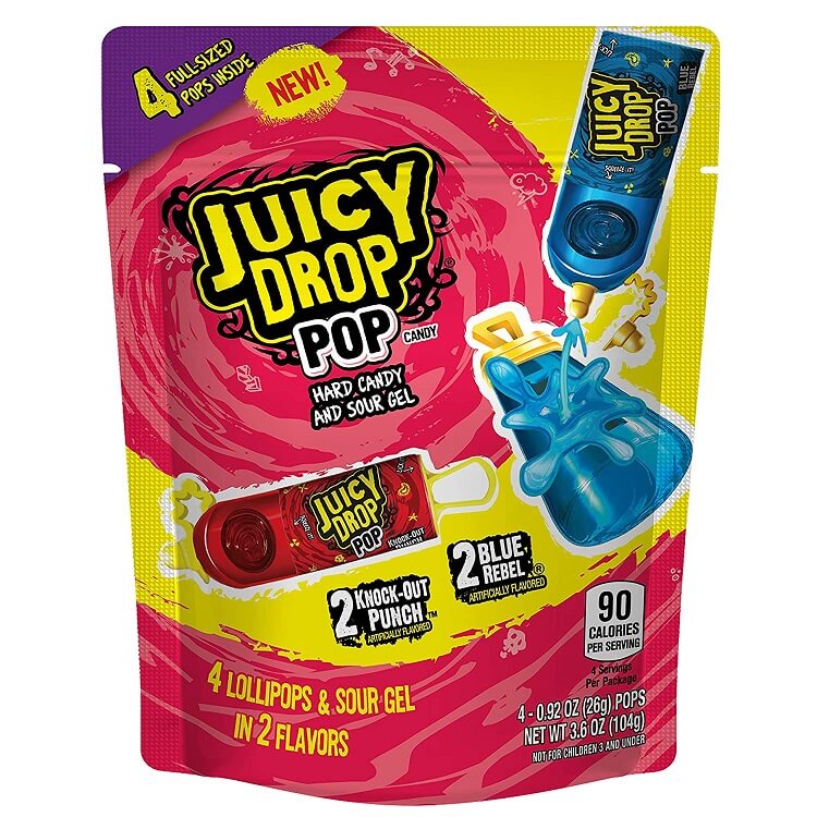 Juicy Drop Pops 4 Count Pack