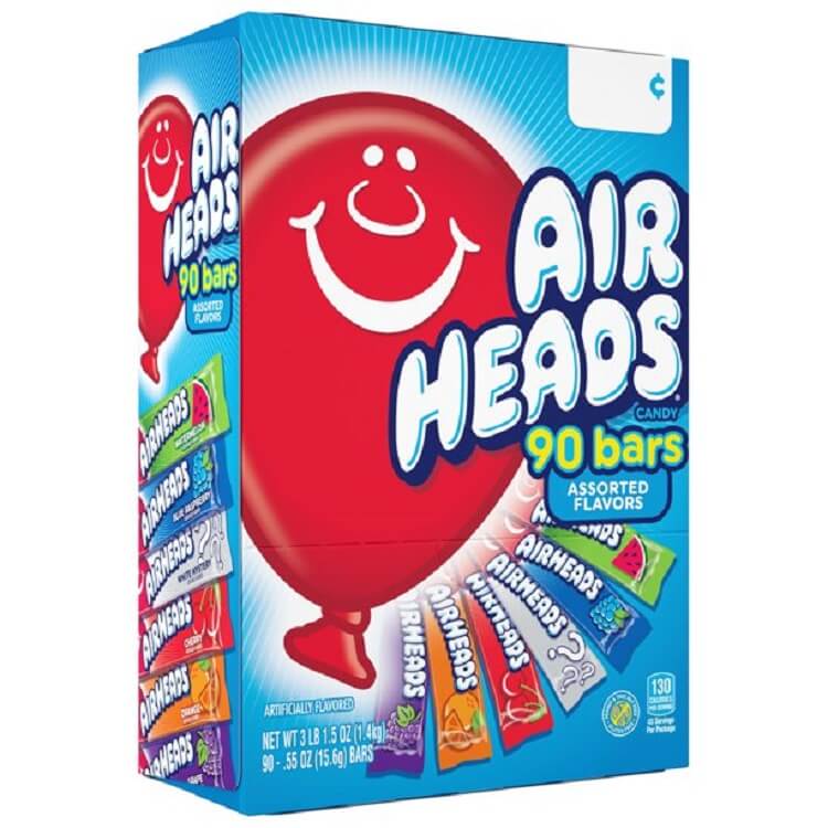 Airheads Taffy Assorted ~ 90pcs.