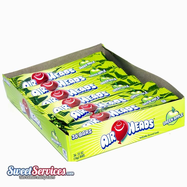 Airheads Green Apple Taffy Bars 