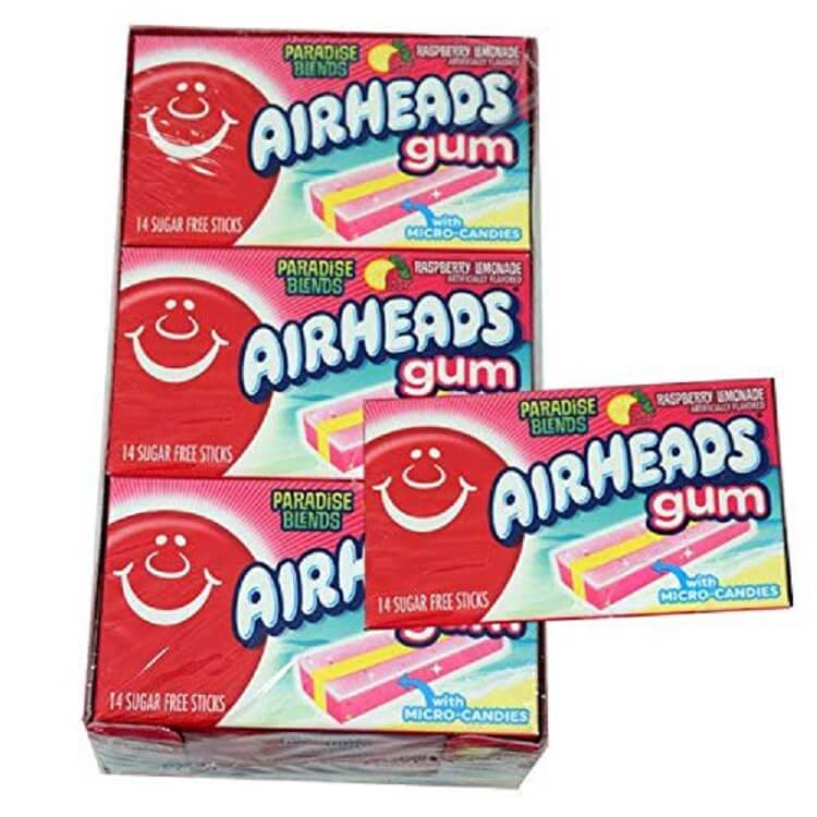 Airheads Raspberry Lemonade Gum