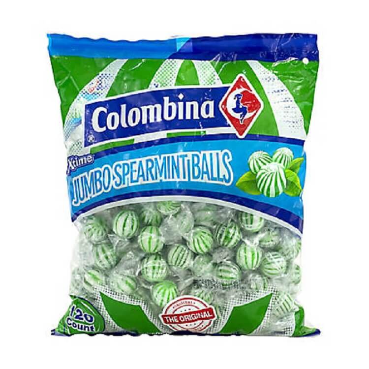 Jumbo Spearmint Balls 120 Count