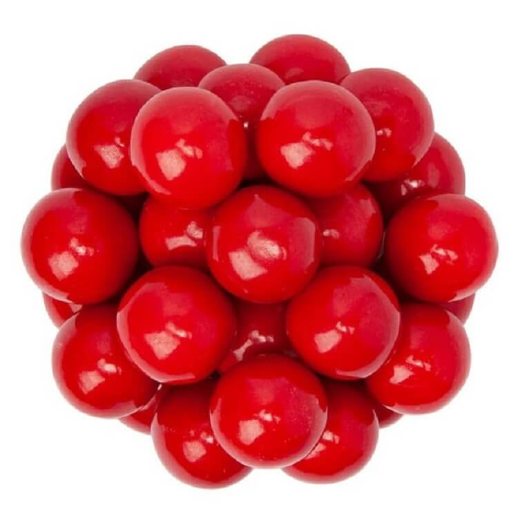 1/2 Inch Red Gumballs ~ 2lbs 