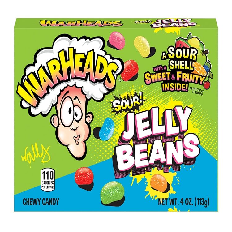 Warheads Sour Jelly Beans Theater Box