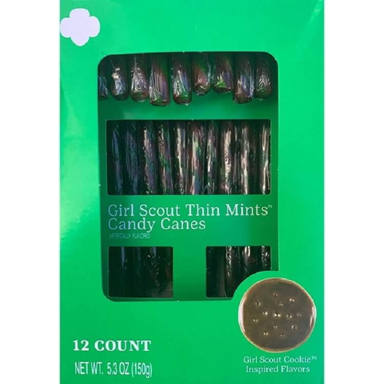 Girl Scout Thin Mint Candy Canes
