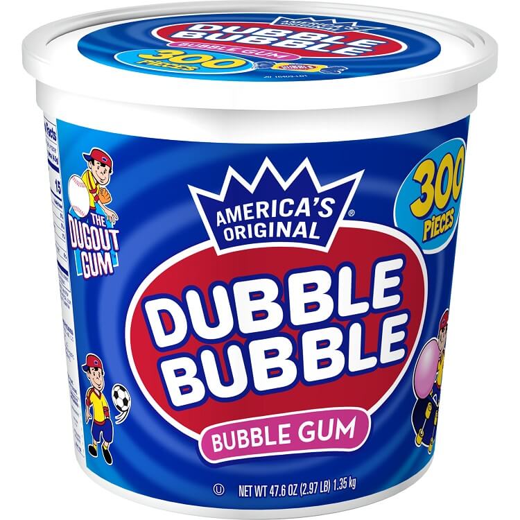 Original Dubble Bubble~ 300 Piece Tub 