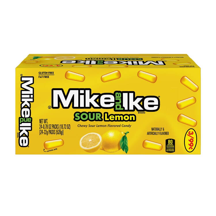 Mike and Ike Sour Lemon 24 Pack 
