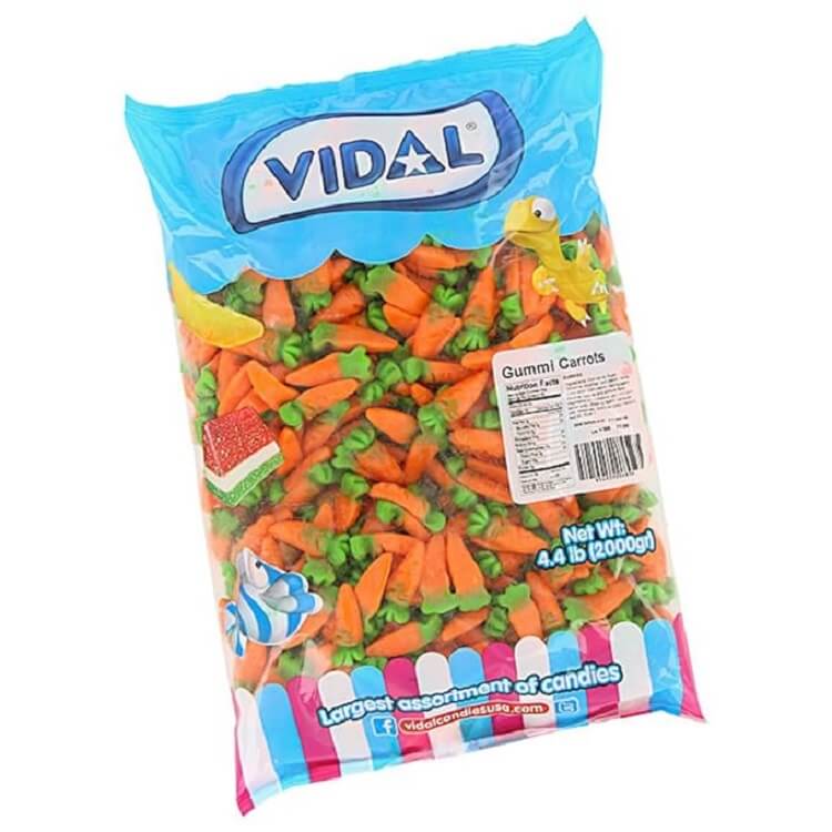 Vidal Gummi Carrots 4.4lb Bag