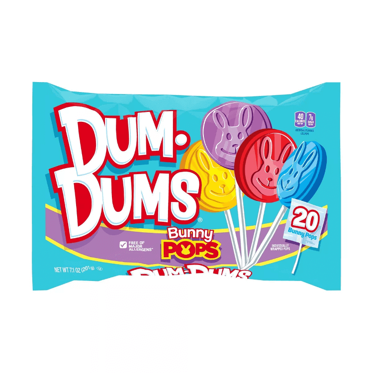 Dum Dum Bunny Pops - 20 Count