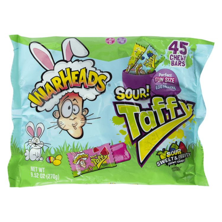 Warheads Easter Sour Taffy 30 Count
