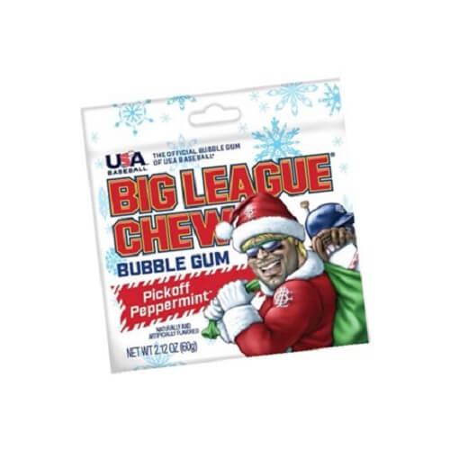 Pickoff Peppermint Big League Chew- 12 - 2.12oz Pouches