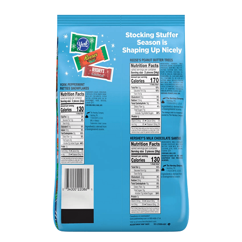 Hershey Stocking Stuffer Shapes