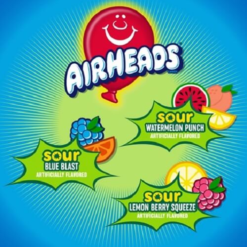 Airheads Sour Mini Bars 12oz Bag