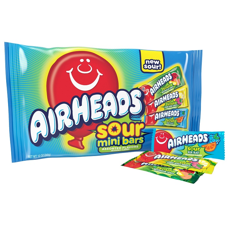 Airheads Sour Mini Bars 12oz Bag