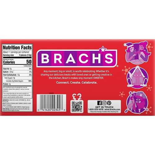 Brach's Mini Candy Canes - 35 Count 