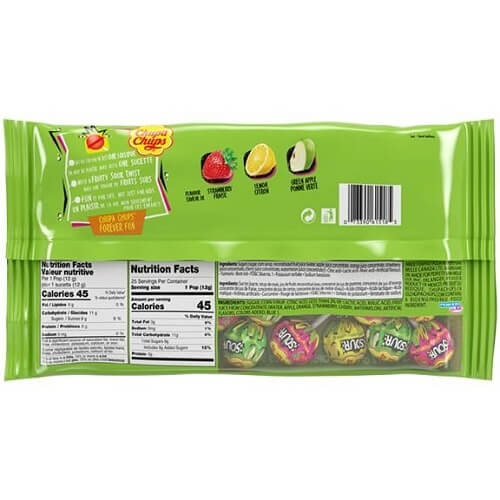 Sour Chupa Chups Lollipops 