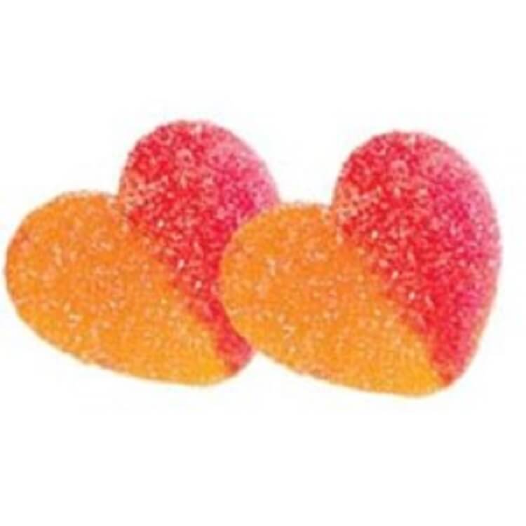 Vidal Peach Gummi Hearts