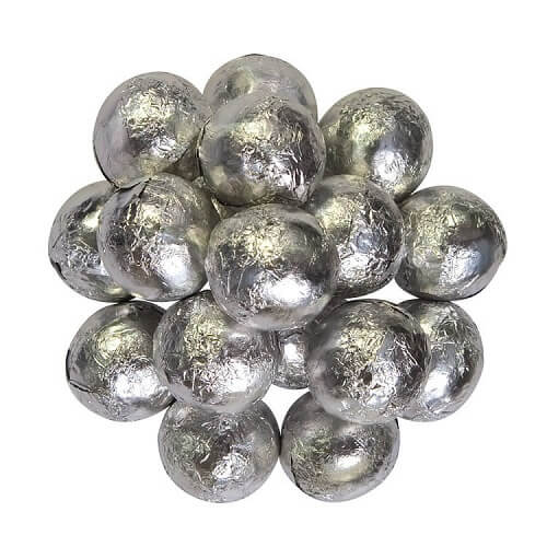 Albert's Color Splash Silver Milk Chocolate Balls  