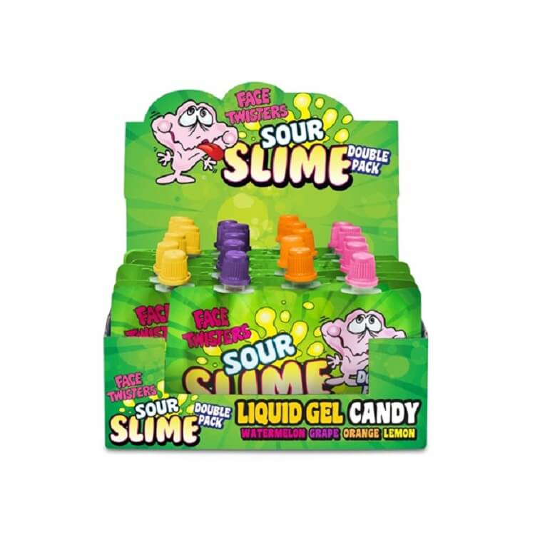 Face Twisters Sour Slime Candy