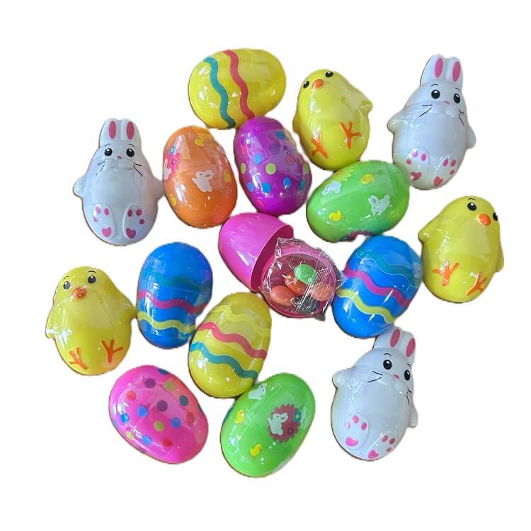 Frankford Prefilled Plastic Eggs with Candy Jelly Beans