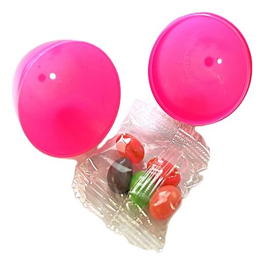 Frankford Prefilled Plastic Eggs with Candy Jelly Beans