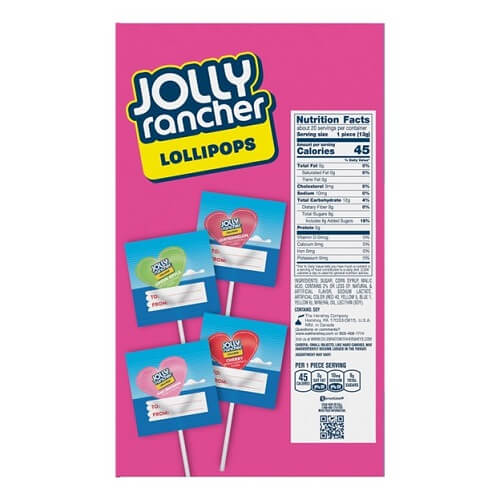 Jolly Rancher Heart Pops Classroom Exchange Packs