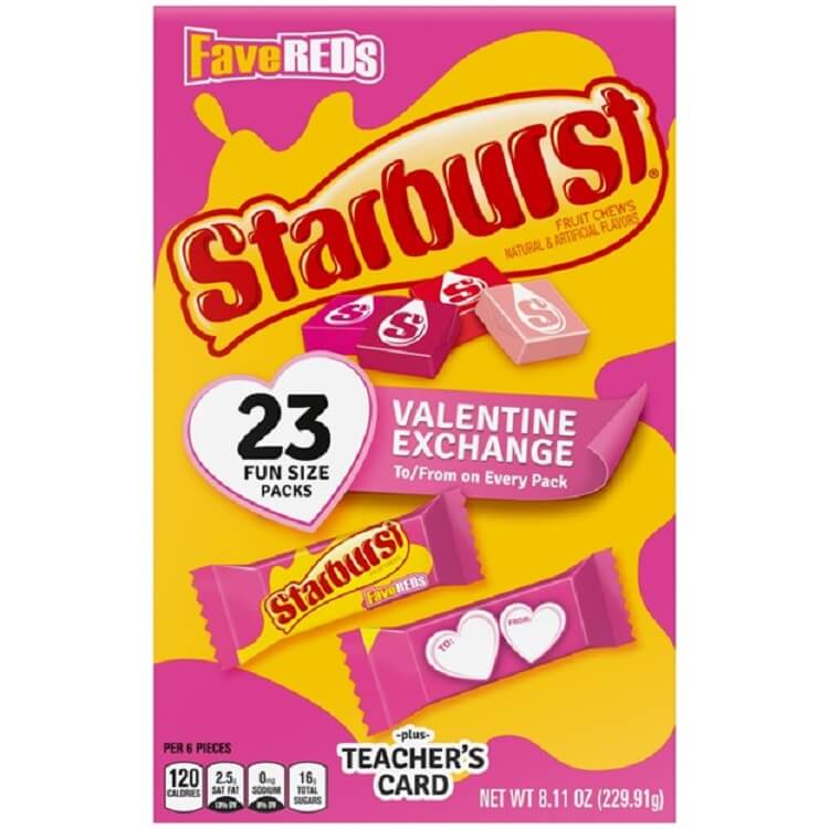 FaveReds Starburst Classroom Exchange Packs
