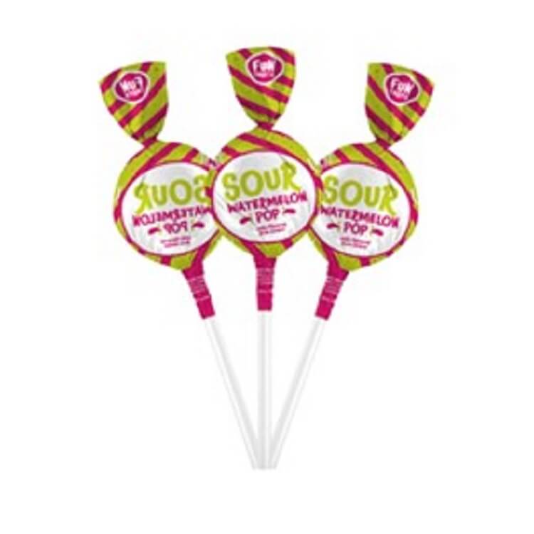 Funtasty Sour Watermelon Lollipops 