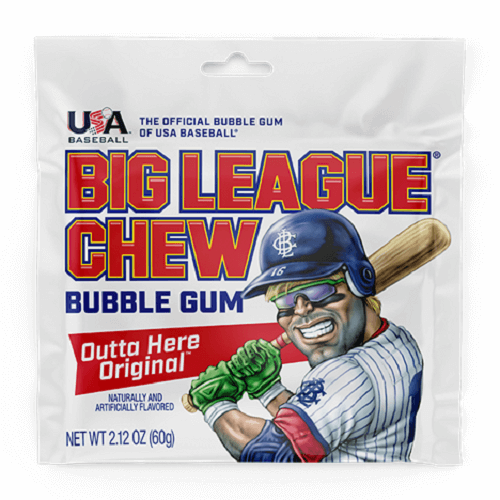 Big League Chew Original ~ 12 - 2.12oz Pouches