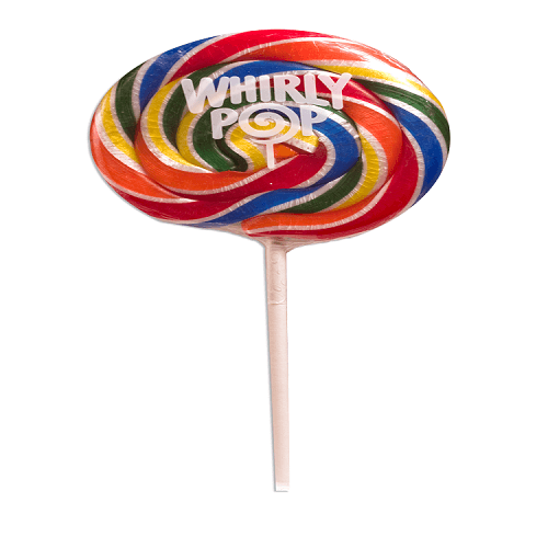 3" Rainbow Whirly Pops ~ 12 count