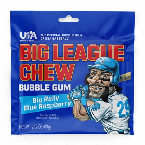 Big League Blue Raspberry ~ 12 - 2.12oz Pouches