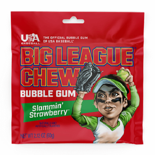 Big League Strawberry ~ 12 - 2.12oz Pouches 