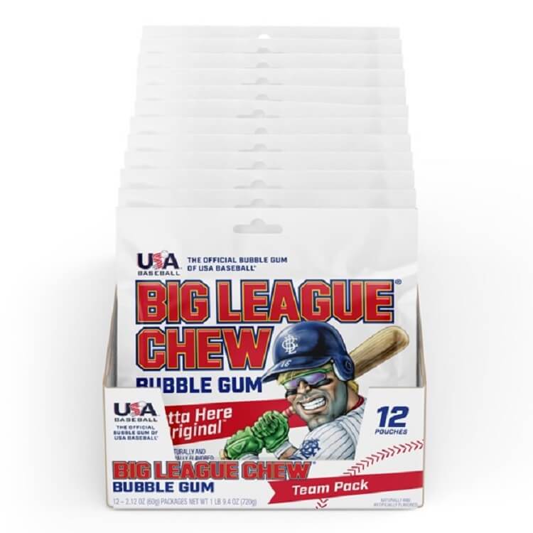 Big League Chew Original ~ 12 - 2.12oz Pouches