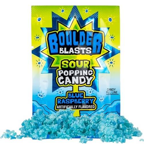Boulder Blast Popping Candy - Blue Raspberry