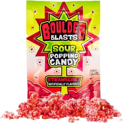 Boulder Blast Popping Candy - Strawberry