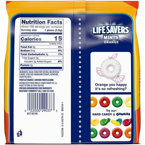 Lifesavers Orange Mints-13oz Bag
