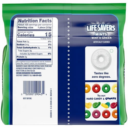 LifeSavers Wint-O-Green Singles-13oz Bag