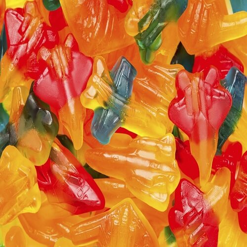 Albanese Assorted Gummi Jet Fighters ~ 5lb Bag