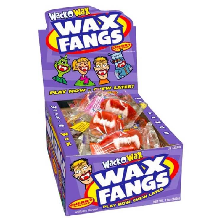Wack-O-Wax Fangs ~ 24 Count Box
