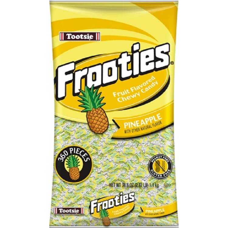 Tootsie Roll Pineapple Frooties ~ 360 Count