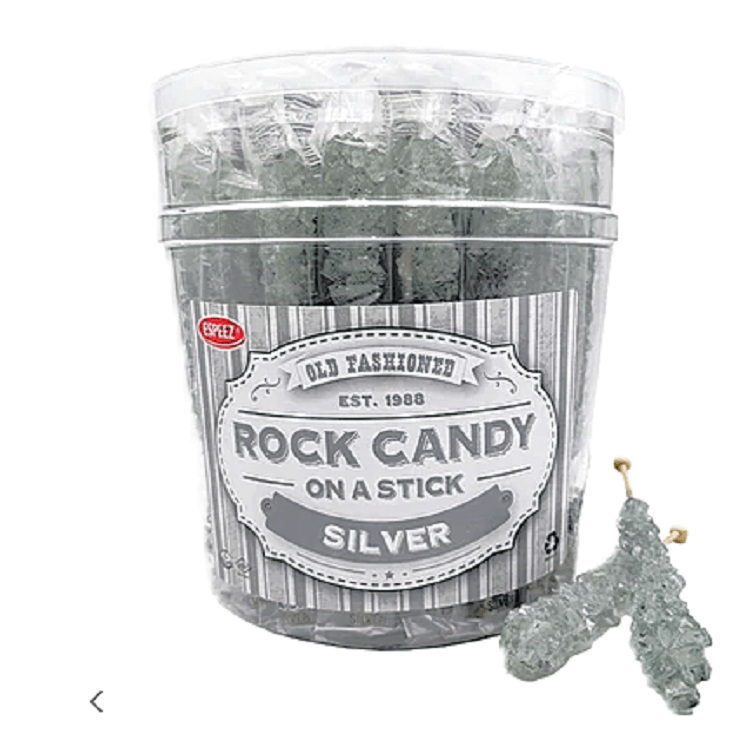 Silver Rock Candy Sticks