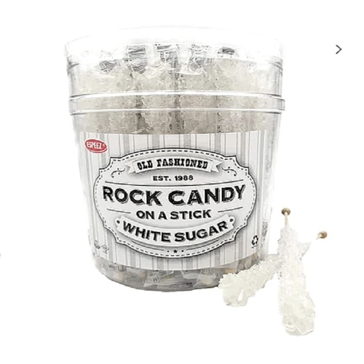 White Rock Candy Sticks