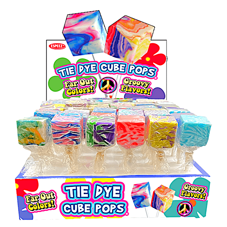 Tie Dye Cube Pop ~ 48 Count 