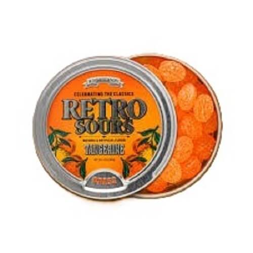 Iconic Candy Retro Sours Tangerine Candy Tins
