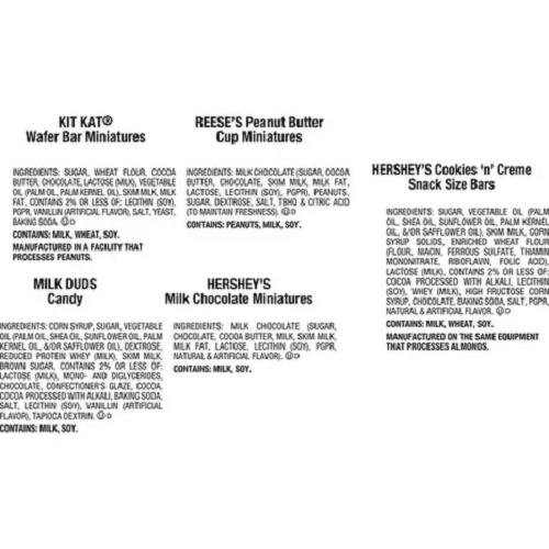 Halloween Hershey Variety Mix 210 Pieces  