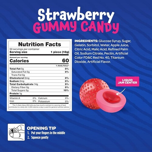 Funtasty Strawberry Gummy Candy