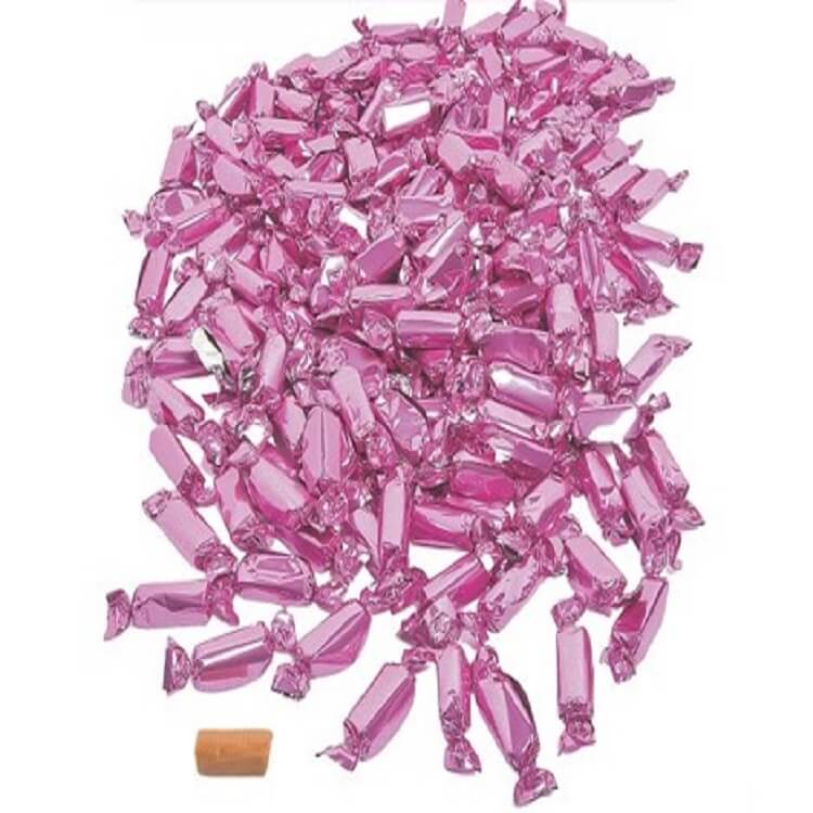 Pink Foiled Wrapped Caramels   