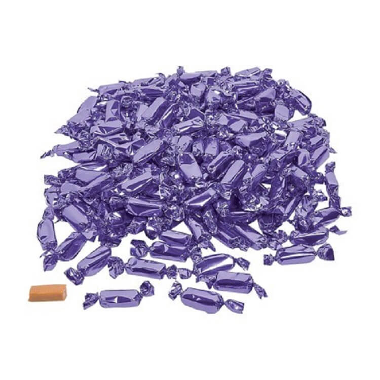 Purple Foiled Wrapped Caramels