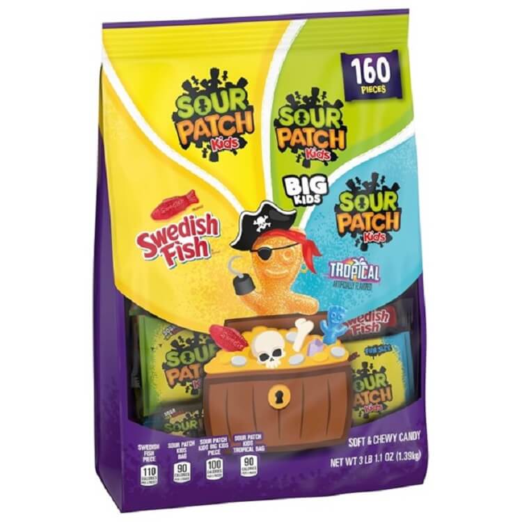 Sour Patch Kids and Swedish Fish Halloween Treat Packs ~ 160ct.