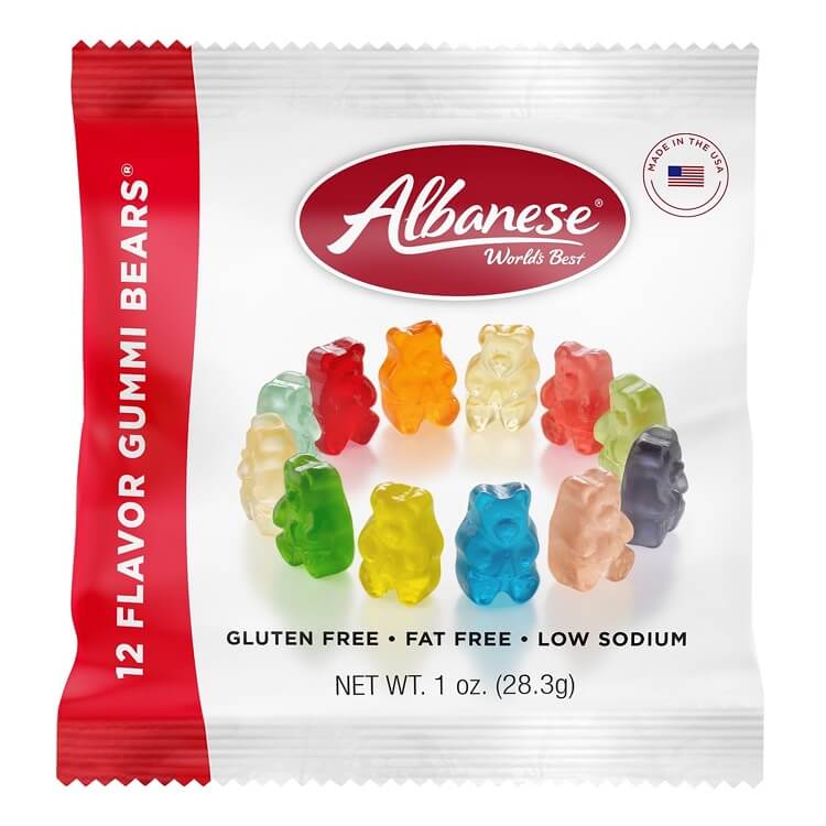 Albanese 12 Flavor Gummi Bears Treat Packs