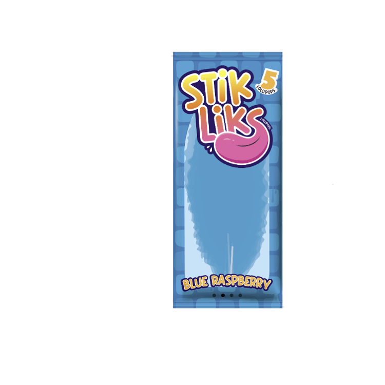 Stik Liks Blue Raspberry Lollipops